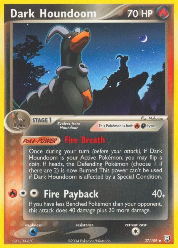 Dark Houndoom 037/111 — EX Team Rocket Returns (English Pokémon TCG card)