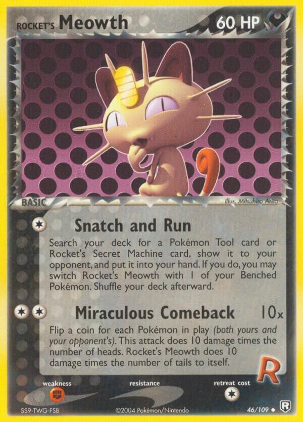 Rocket's Meowth 046/111 — EX Team Rocket Returns (English Pokémon TCG card)