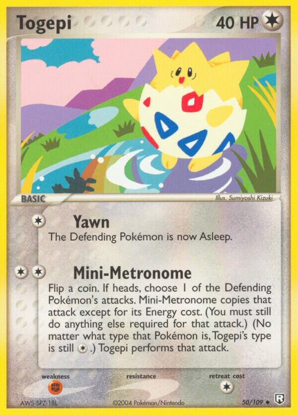 Togepi 050/111 — EX Team Rocket Returns (English Pokémon TCG card)