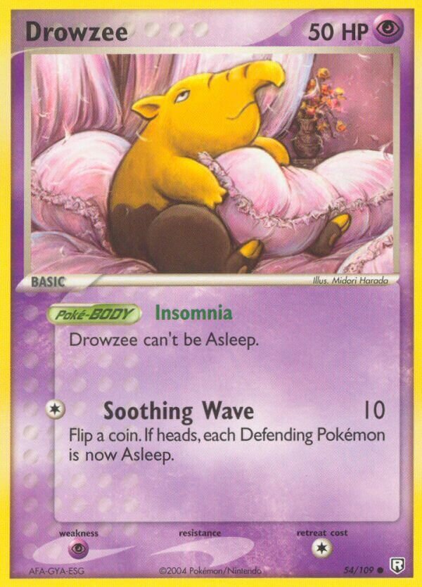 Drowzee 054/111 — EX Team Rocket Returns (English Pokémon TCG card)