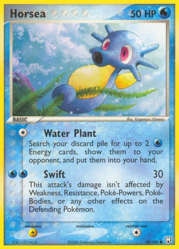 Horsea 058/111 — EX Team Rocket Returns (English Pokémon TCG card)