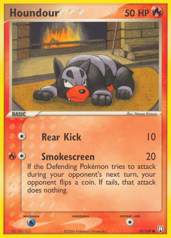 Houndour 059/111 — EX Team Rocket Returns (English Pokémon TCG card)