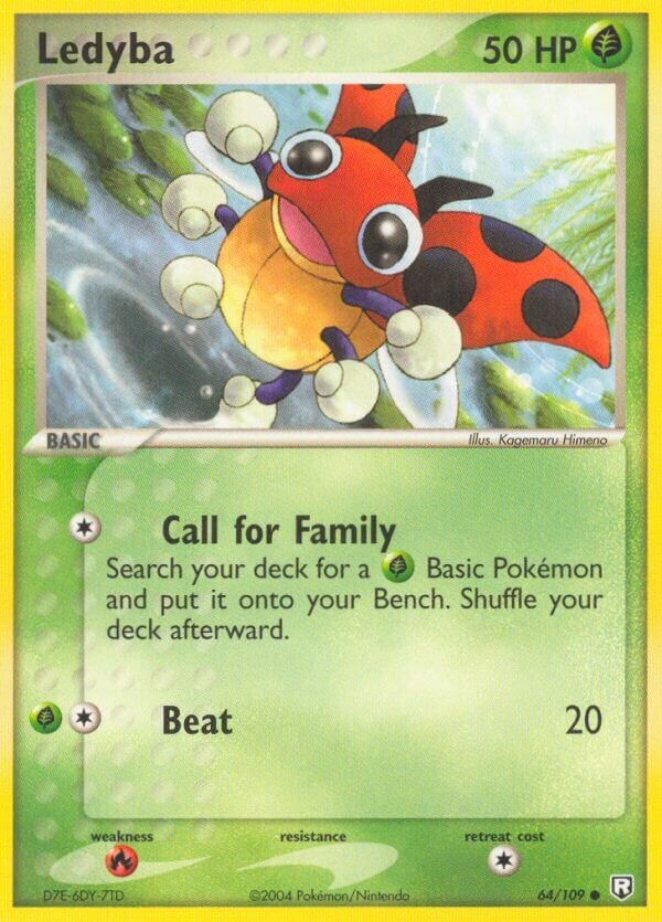 Ledyba 064/111 — EX Team Rocket Returns (English Pokémon TCG card)