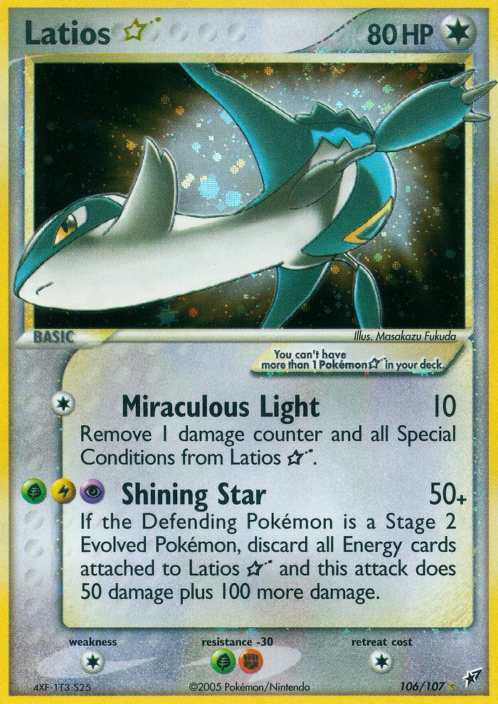 Latios ☆ 106/108 — EX Deoxys (English Pokémon TCG card)