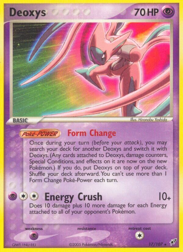 Deoxys 017/108 — EX Deoxys (English Pokémon TCG card)