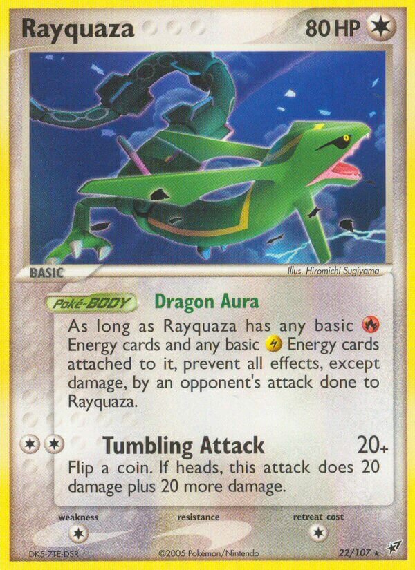 Rayquaza 022/108 — EX Deoxys (English Pokémon TCG card)