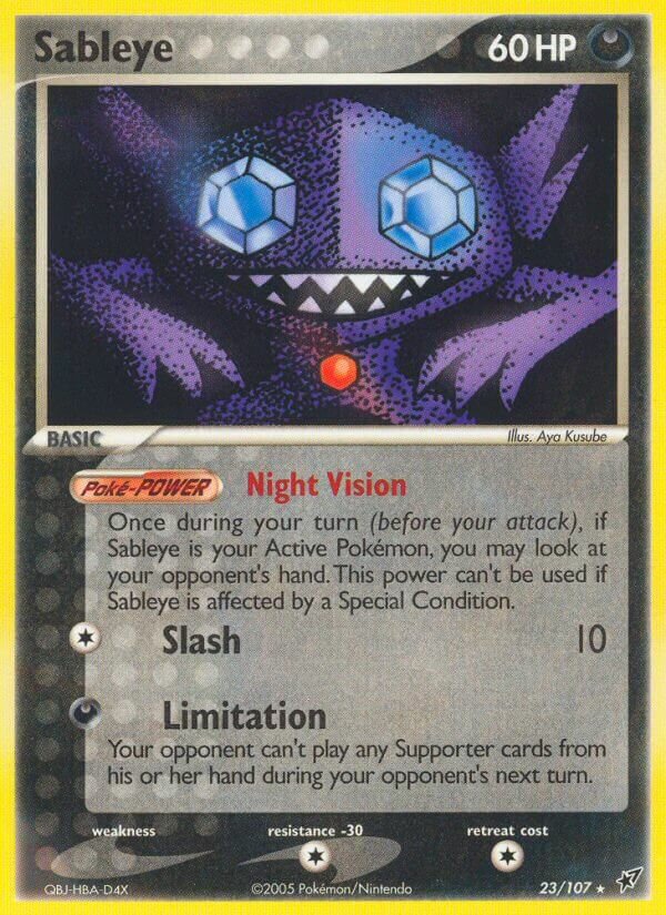 Sableye 023/108 — EX Deoxys (English Pokémon TCG card)