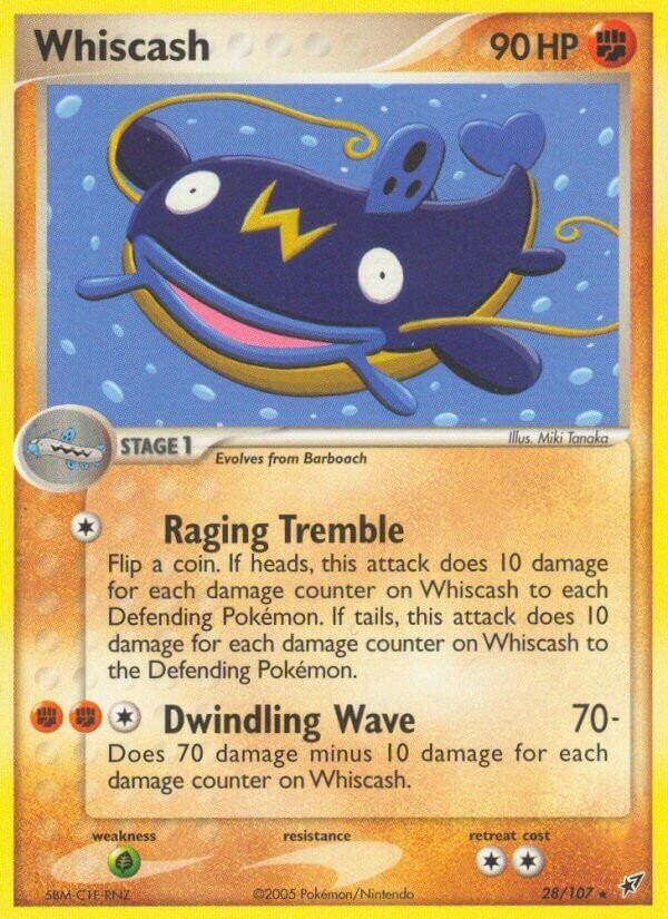 Whiscash 028/108 — EX Deoxys (English Pokémon TCG card)