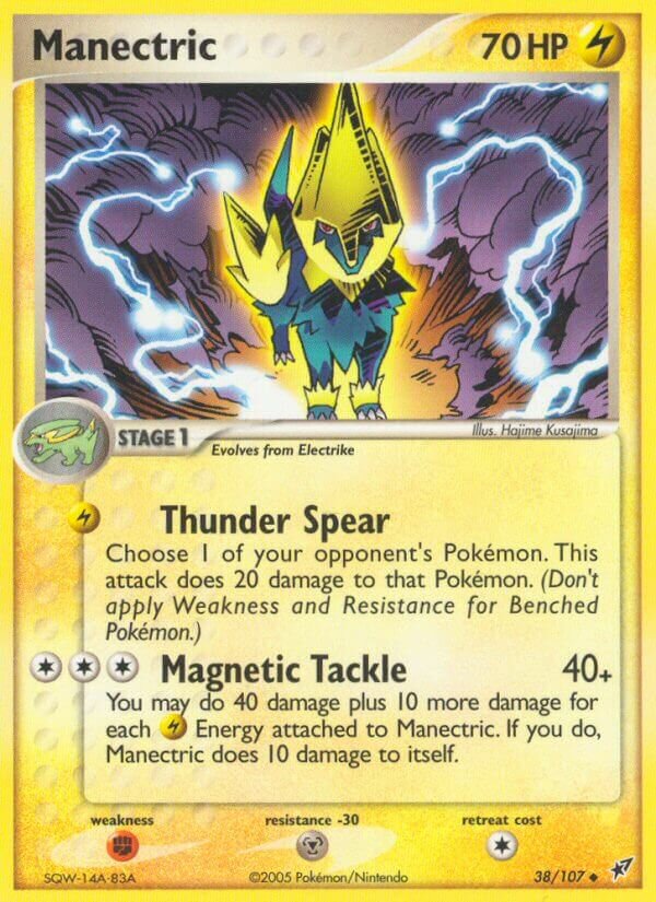 Manectric 038/108 — EX Deoxys (English Pokémon TCG card)