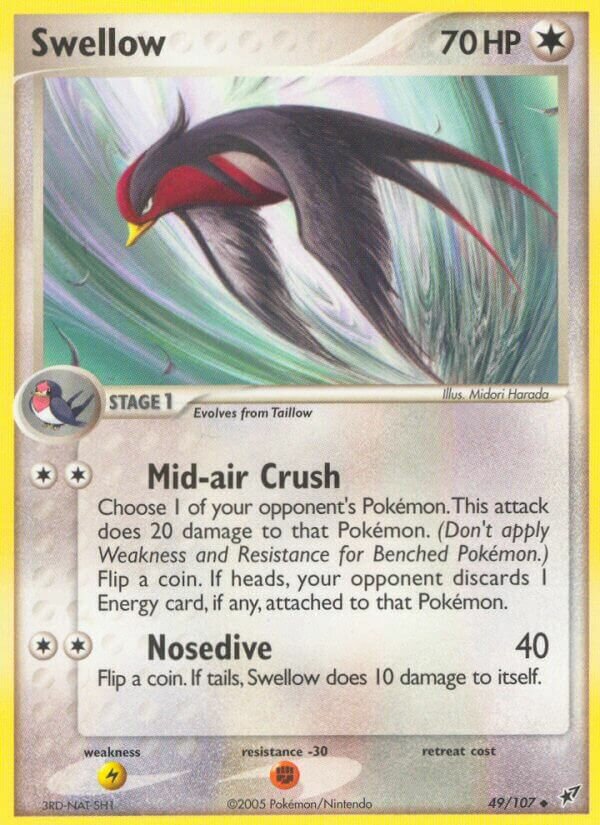 Swellow 049/108 — EX Deoxys (English Pokémon TCG card)