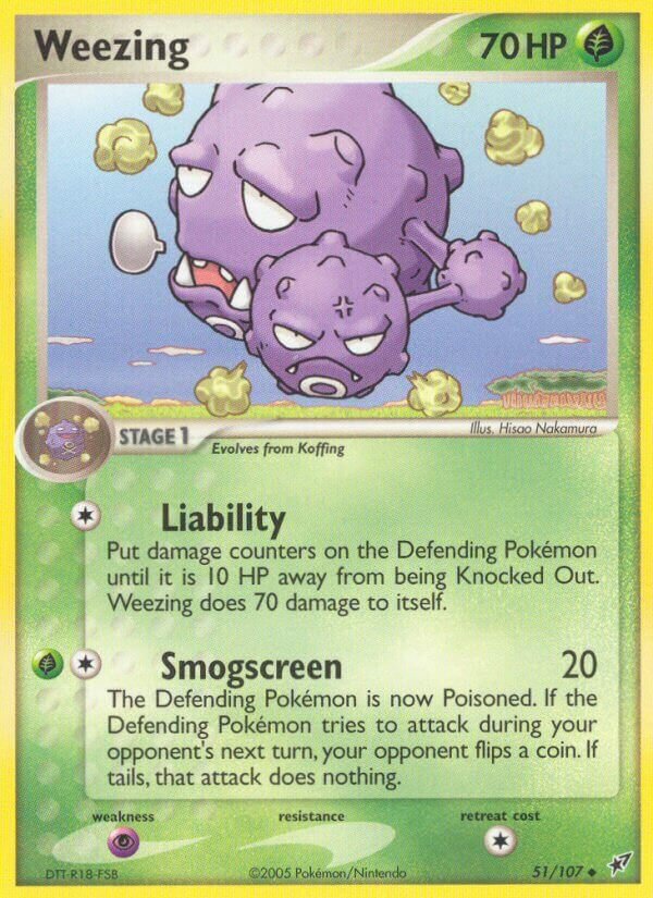 Weezing 051/108 — EX Deoxys (English Pokémon TCG card)
