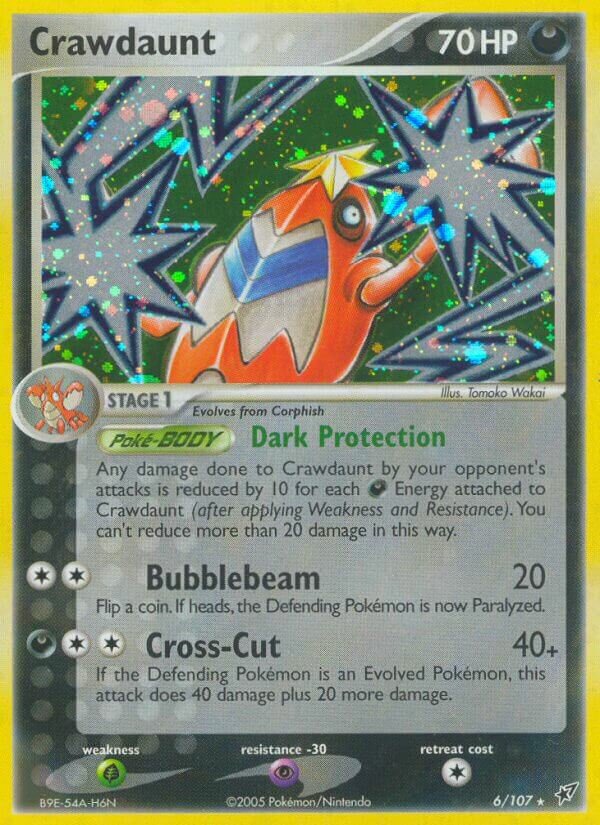 Crawdaunt 006/108 — EX Deoxys (English Pokémon TCG card)