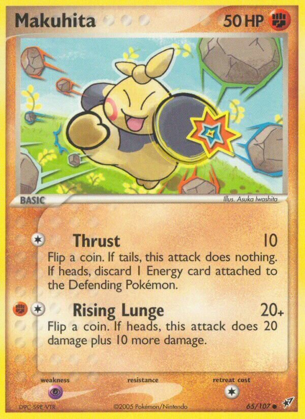 Makuhita 065/108 — EX Deoxys (English Pokémon TCG card)