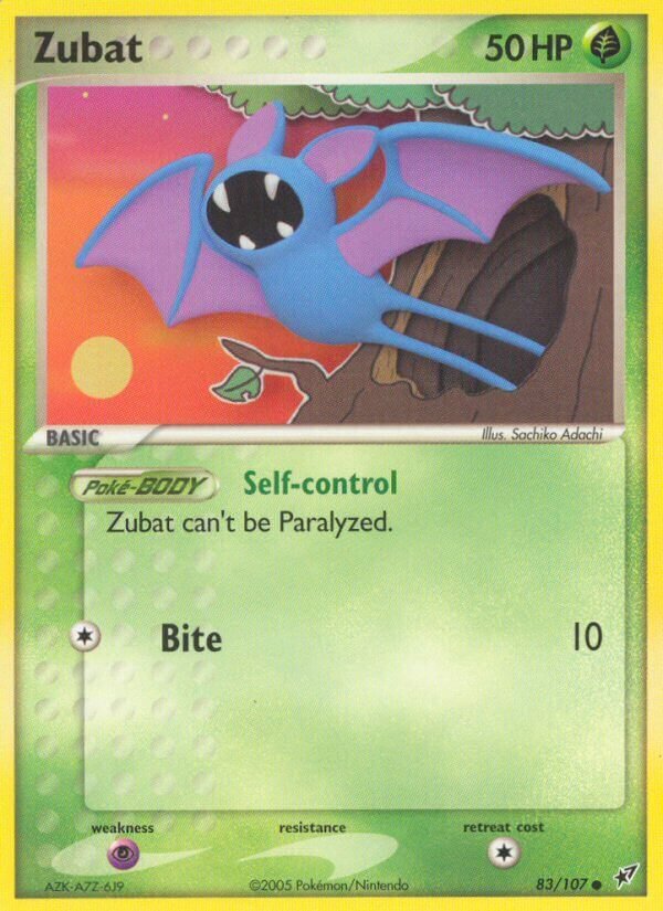 Zubat 083/108 — EX Deoxys (English Pokémon TCG card)