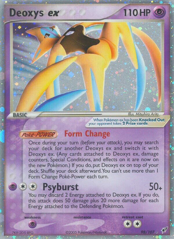 Deoxys ex 098/108 — EX Deoxys (English Pokémon TCG card)