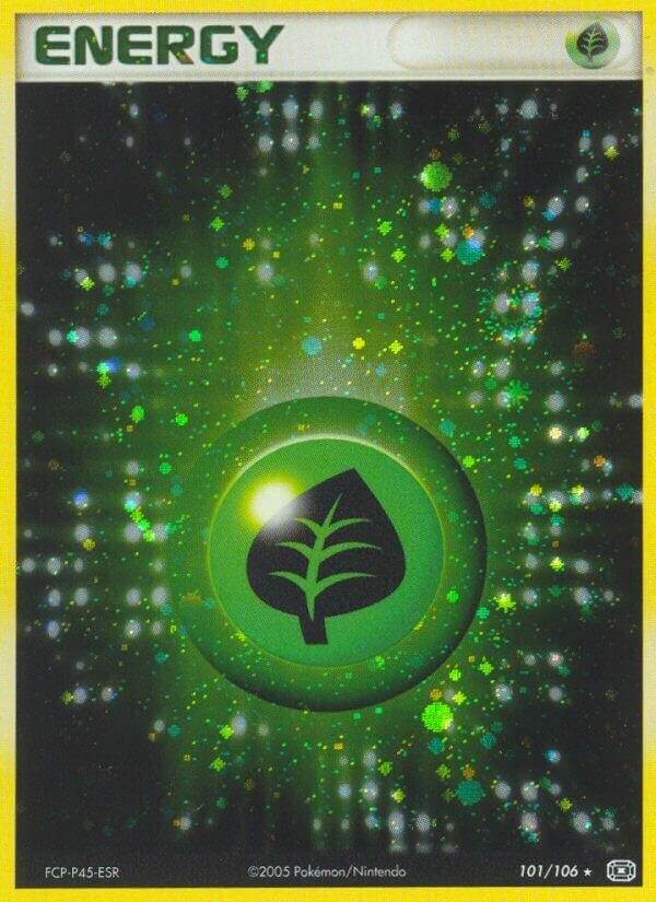 Grass Energy 101/107 — EX Emerald (English Pokémon TCG card)