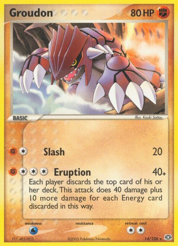 Groudon 014/107 — EX Emerald (English Pokémon TCG card)