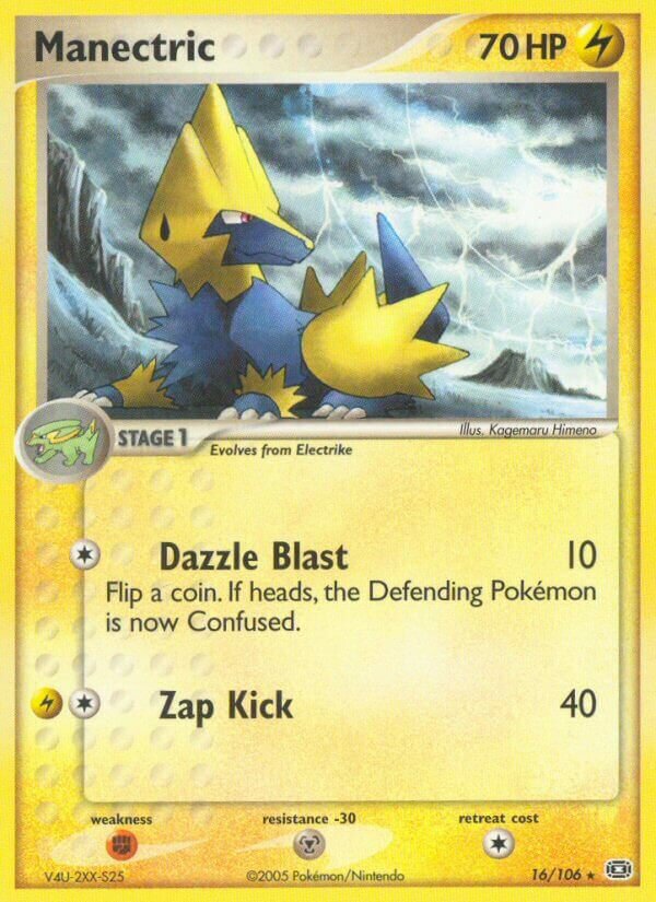 Manectric 016/107 — EX Emerald (English Pokémon TCG card)