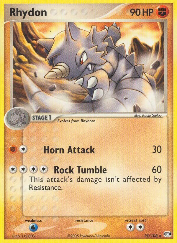 Rhydon 019/107 — EX Emerald (English Pokémon TCG card)