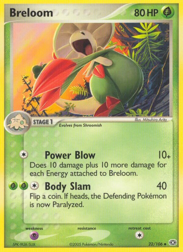 Breloom 022/107 — EX Emerald (English Pokémon TCG card)