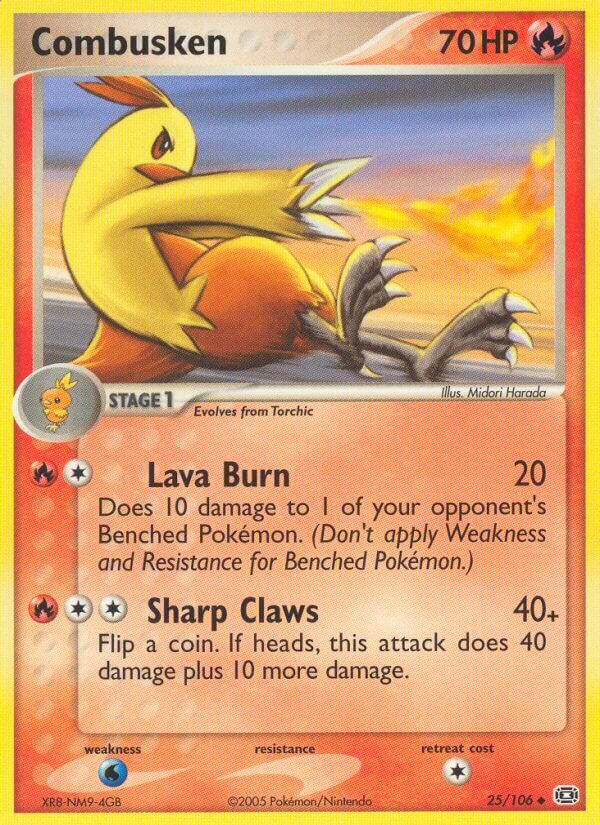 Combusken 025/107 — EX Emerald (English Pokémon TCG card)
