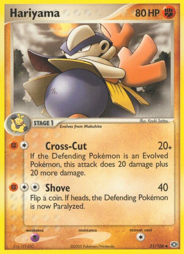 Hariyama 031/107 — EX Emerald (English Pokémon TCG card)