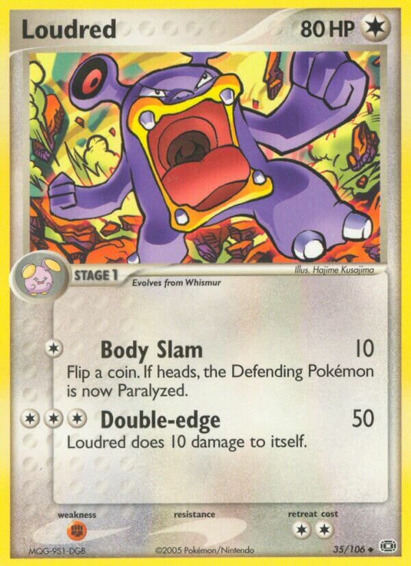 Loudred 035/107 — EX Emerald (English Pokémon TCG card)