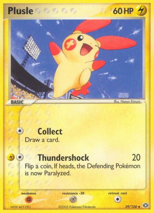 Plusle 039/107 — EX Emerald (English Pokémon TCG card)