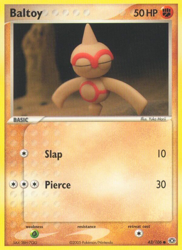 Baltoy 043/107 — EX Emerald (English Pokémon TCG card)