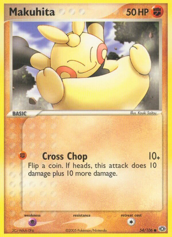 Makuhita 054/107 — EX Emerald (English Pokémon TCG card)