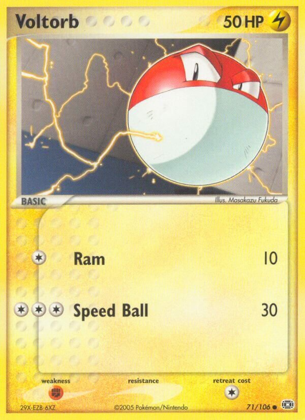 Voltorb 071/107 — EX Emerald (English Pokémon TCG card)