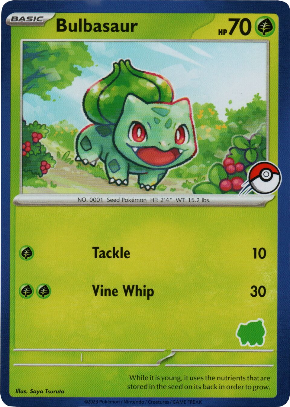 Bulbasaur 001 — My First Battle (Bulbasaur) (English Pokémon TCG card)