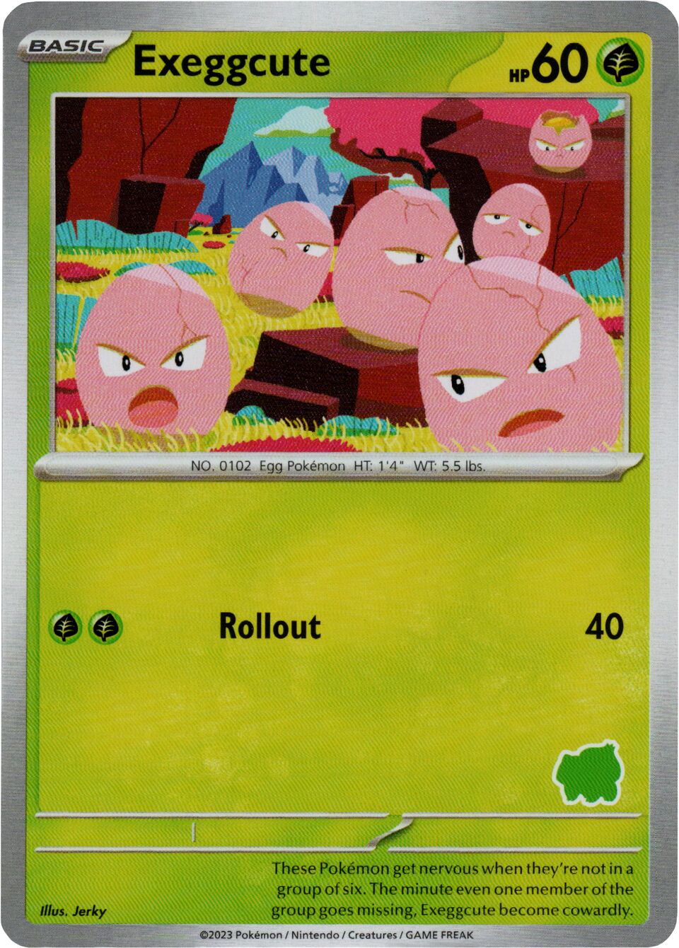 Exeggcute 007 — My First Battle (Bulbasaur) (English Pokémon TCG card)
