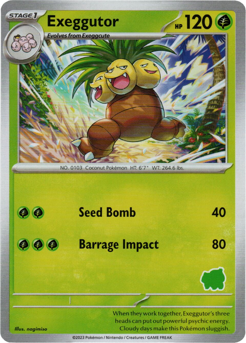 Exeggutor 008 — My First Battle (Bulbasaur) (English Pokémon TCG card)