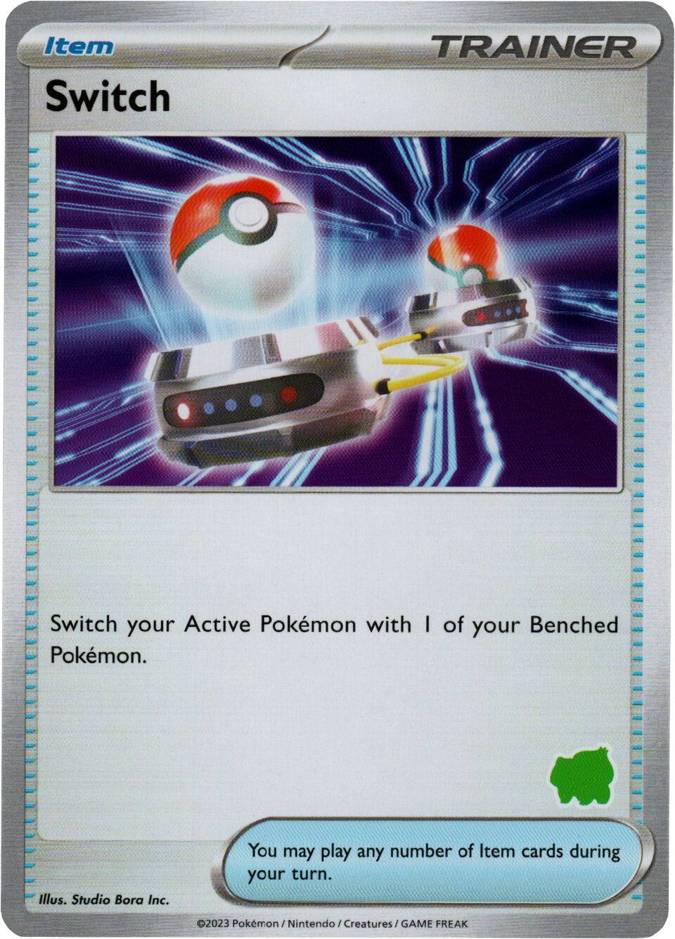 Switch 011 — My First Battle (Bulbasaur) (English Pokémon TCG card)