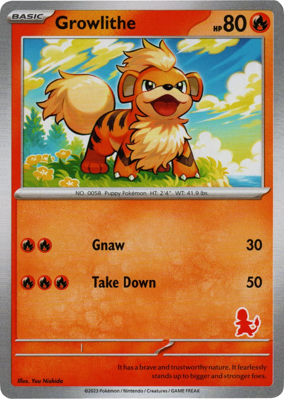 Growlithe NO/007 — My First Battle (Charmander) (English Pokémon TCG card)