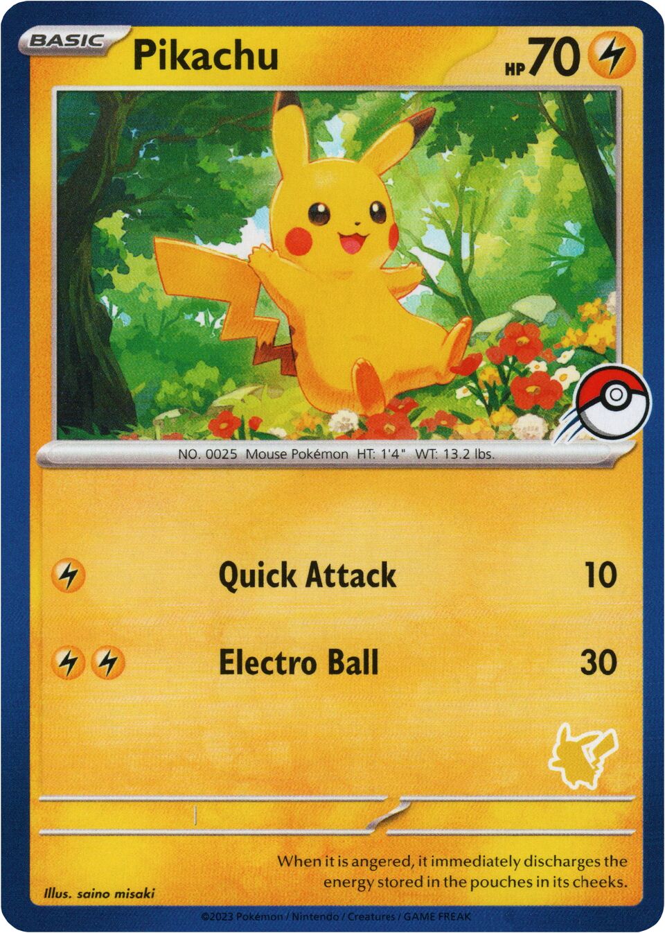 Pikachu 001 — My First Battle (Pikachu) (English Pokémon TCG card)