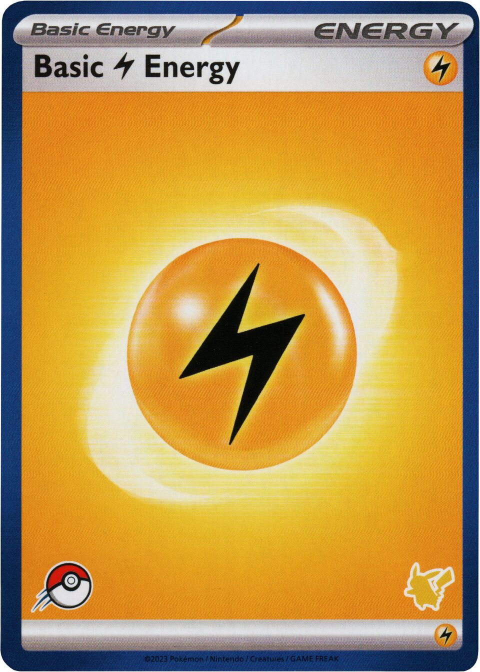 Basic Lightning Energy 002 — My First Battle (Pikachu) (English Pokémon TCG card)