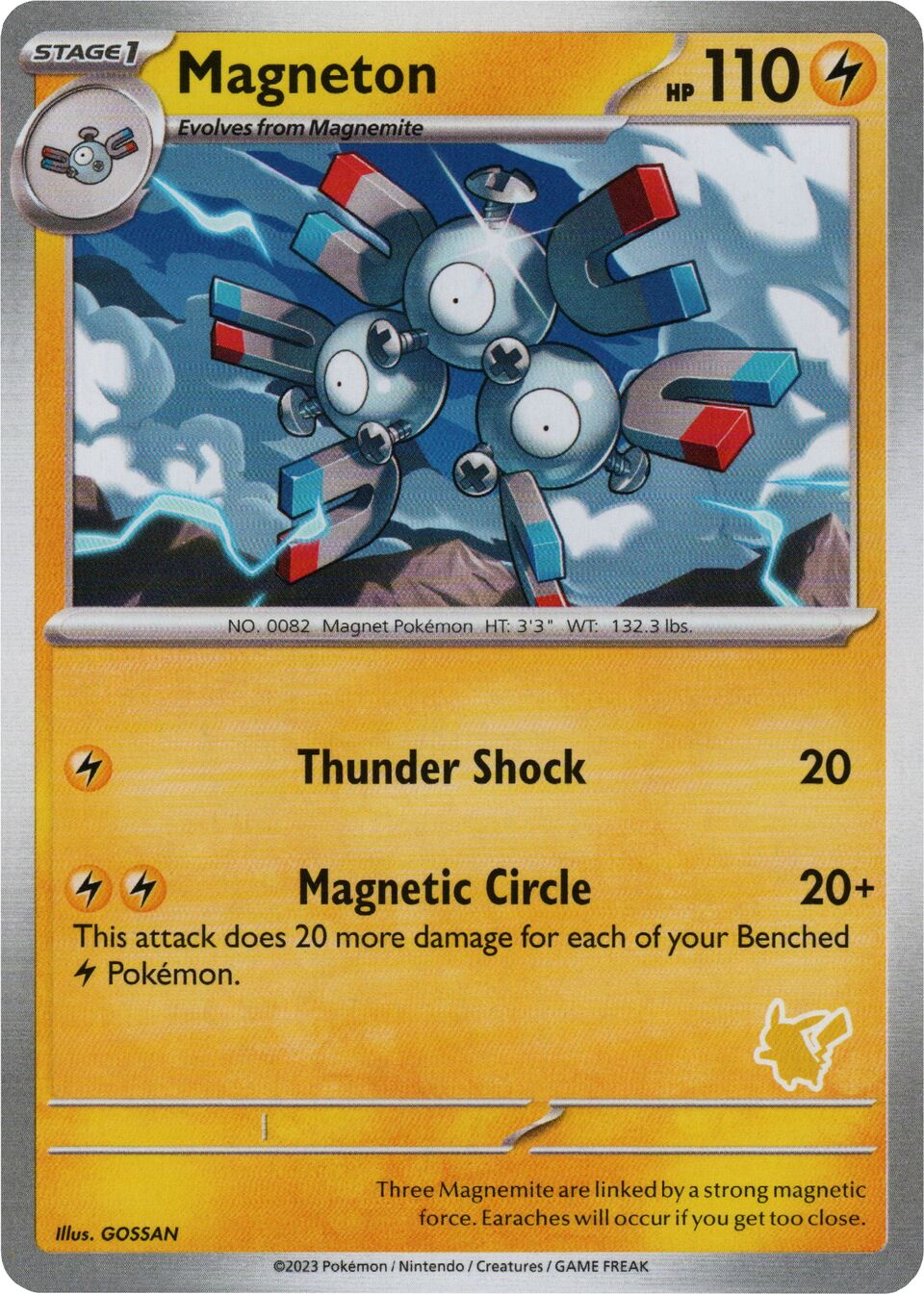 Magneton 006 — My First Battle (Pikachu) (English Pokémon TCG card)