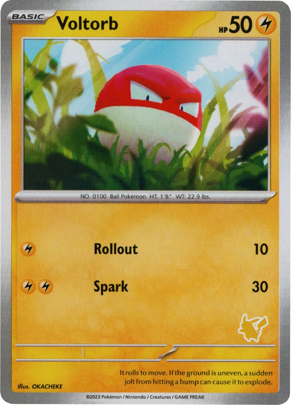 Voltorb 007 — My First Battle (Pikachu) (English Pokémon TCG card)