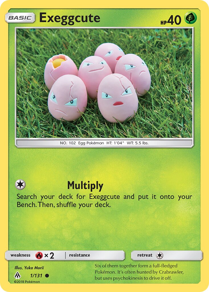 Exeggcute 001/140 — Forbidden Light (English Pokémon TCG card)