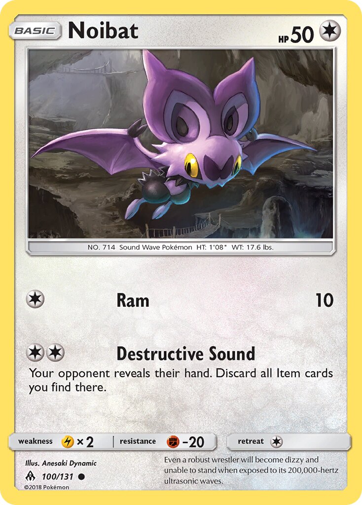 Noibat 100/140 — Forbidden Light (English Pokémon TCG card)