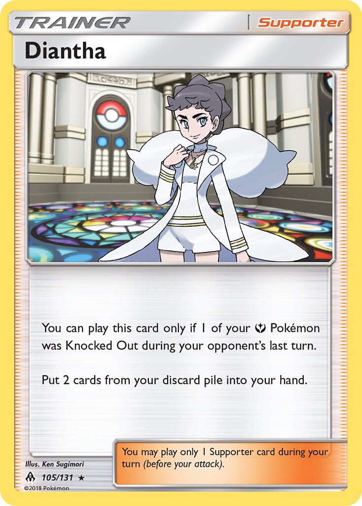 Diantha 105/140 — Forbidden Light (English Pokémon TCG card)