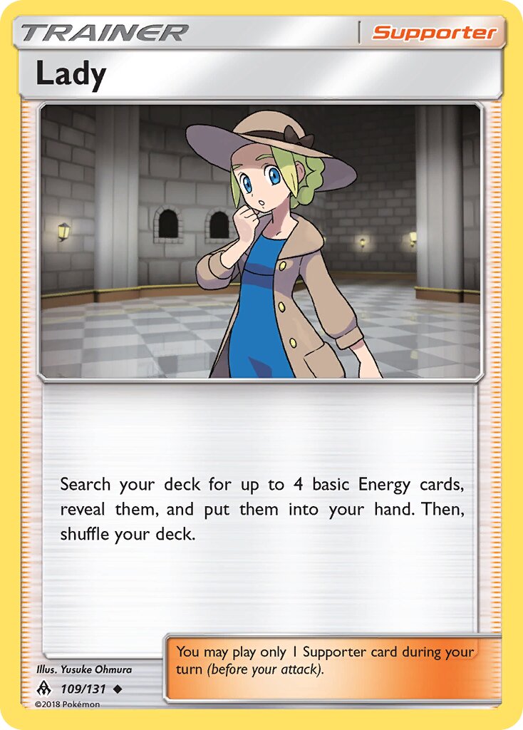 Lady 109/140 — Forbidden Light (English Pokémon TCG card)