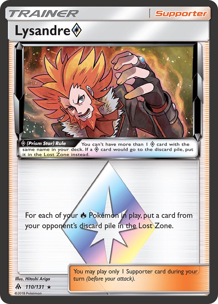Lysandre ◇ 110/140 — Forbidden Light (English Pokémon TCG card)