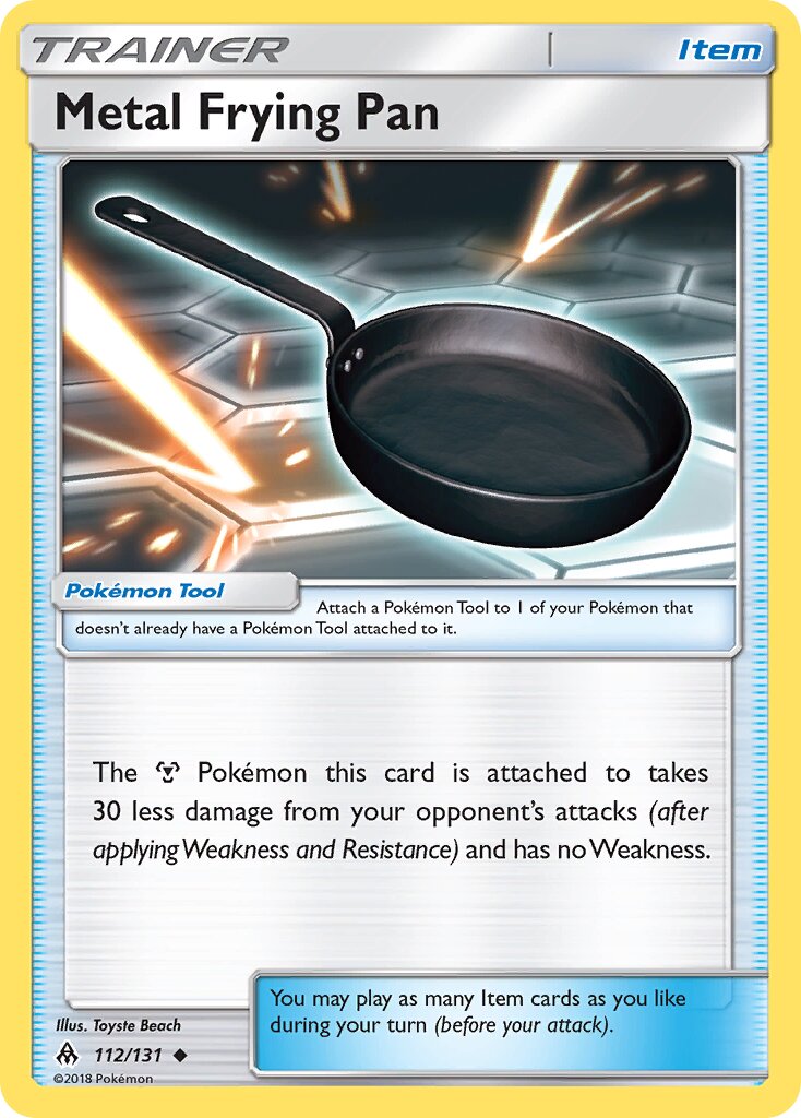 Metal Frying Pan 112/140 — Forbidden Light (English Pokémon TCG card)