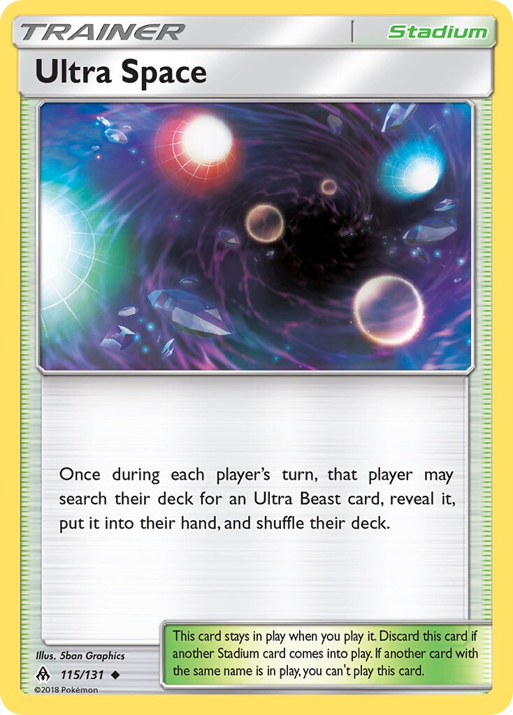 Ultra Space 115/140 — Forbidden Light (English Pokémon TCG card)