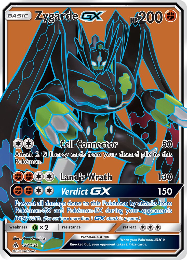 Zygarde-GX 123/140 — Forbidden Light (English Pokémon TCG card)