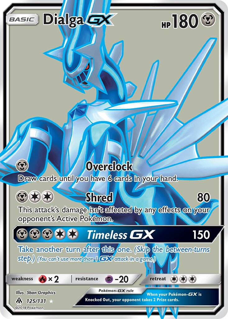 Dialga-GX 125/140 — Forbidden Light (English Pokémon TCG card)