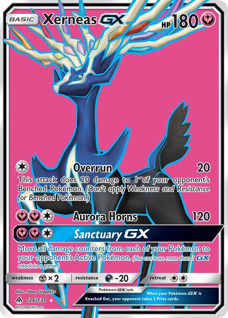 Xerneas-GX 126/140 — Forbidden Light (English Pokémon TCG card)